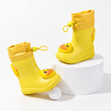 Kids Waterproof Animal Print Rain Boots, EVA Wellies for Rainy Days thumbnail 3
