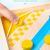 2-in-1 Wooden Board Game Set – Chinese Checkers & Aeroplane Chess thumbnail 5