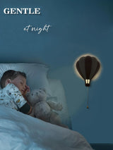 Kids Wall Night Light | Cloud & Hot Air Balloon Nursery Lamp thumbnail 6