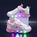 Kids' Princess LED Light-Up Sneakers – Sparkly Girls' Trainers