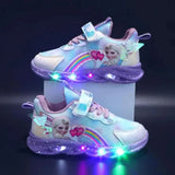 Kids' Princess LED Light-Up Sneakers – Sparkly Girls' Trainers thumbnail 2