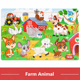 Wooden 3D Jigsaw Puzzle - Animal & Vehicle Theme, 30-Piece thumbnail 5