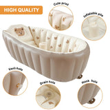 Inflatable Baby Bath – Compact Travel Tub with Non-Slip Base thumbnail 2
