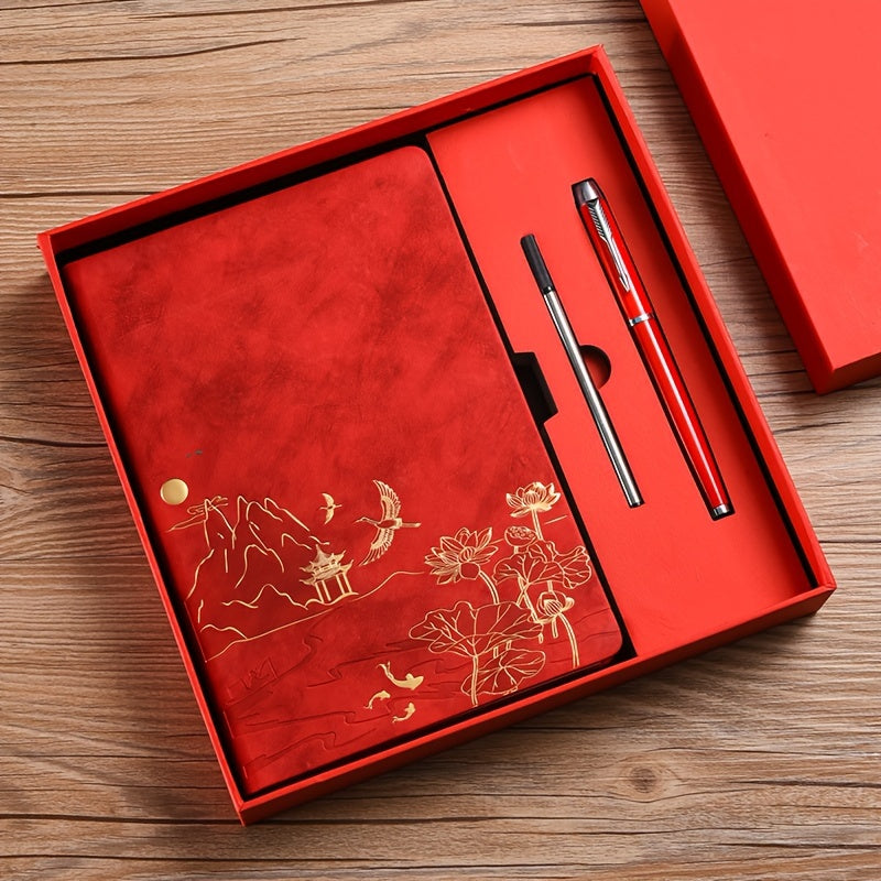 Red notebook set