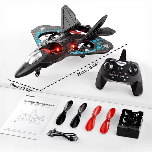 RC foam plane side profile showing aerodynamic design