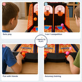 2-Player Tabletop Basketball Shootout Game for Kids thumbnail 4