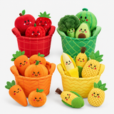 Fruit & Vegetable Baby Sensory Toy – 4-Basket Rattle Set thumbnail 1