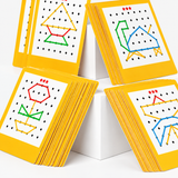 Geoboard-Schlachtspiel aus Holz – geometrisches 2-Spieler-Puzzlespielzeug Miniaturansicht 5