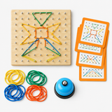 Geoboard-Schlachtspiel aus Holz – geometrisches 2-Spieler-Puzzlespielzeug Miniaturansicht 6