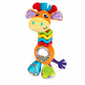 Giraffe Plush Baby Rattle, Soft Sensory Toy with Easy-Grip Handle
