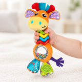 Giraffe Plush Baby Rattle, Soft Sensory Toy with Easy-Grip Handle thumbnail 6