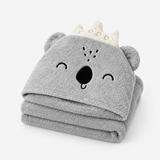 Koala Hooded Baby Bath Towel – Grey thumbnail 5
