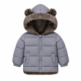 Bear Hood Padded Winter Coat - Warm Fleece-Lined Jacket for Toddlers & Kids, 2-6 Years thumbnail 6