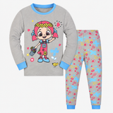 Pyjamaset met lange mouwen voor meisjes, bedrukt katoen, leeftijd 2-9 jaar miniatuur 4