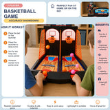 2-Player Tabletop Basketball Shootout Game for Kids thumbnail 2
