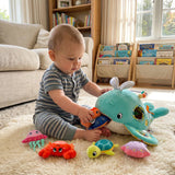 Ocean Friends Sensory Plush Discovery Set – 7-Piece Toy Miniaturansicht 5