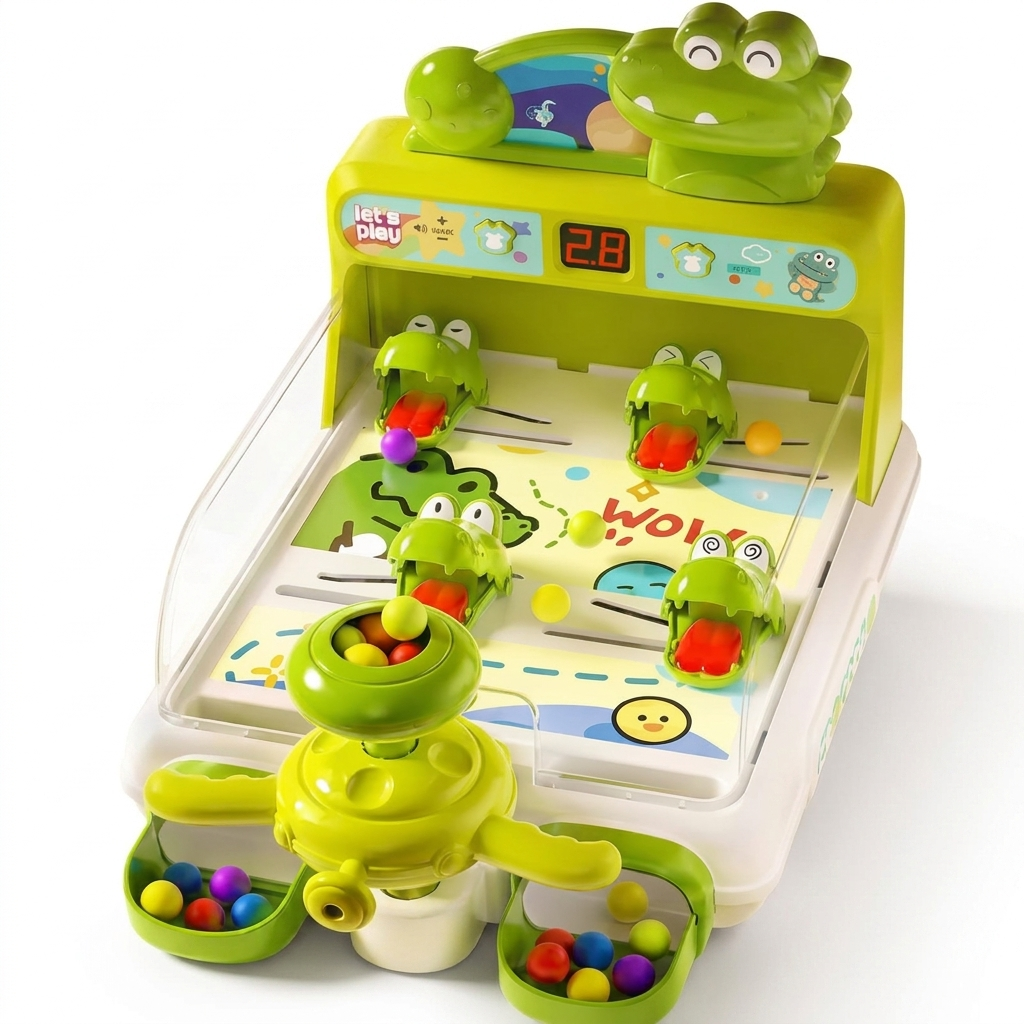 Crocodile pinball arcade game for kids, main view