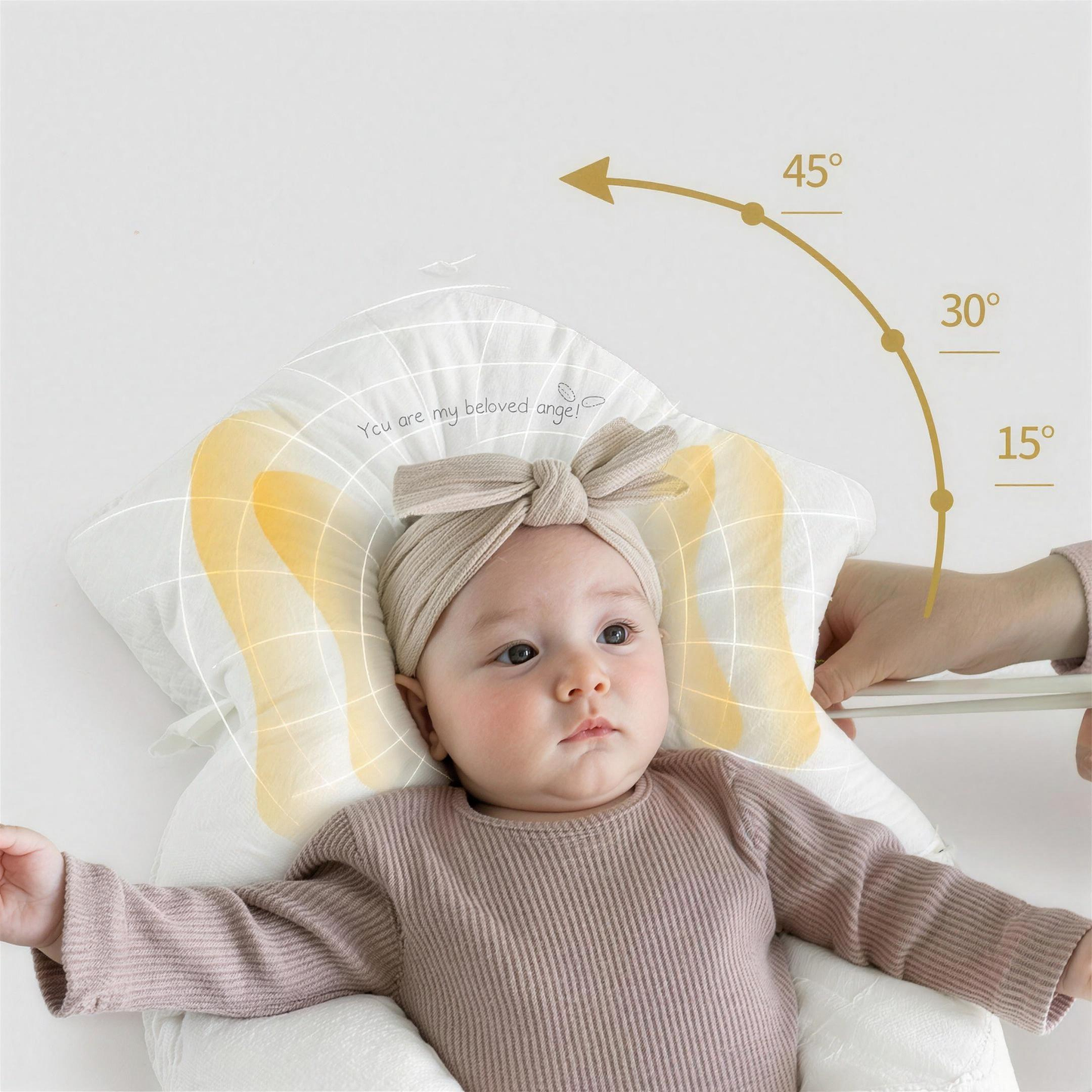 Soft cotton baby cushion