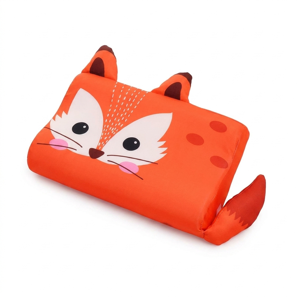 Ergonomic memory foam toddler pillow with animal design