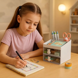 Kids Desk Organiser with Drawers | Stationery & Craft Storage thumbnail 6