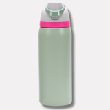 Insulated Water Bottle with Built-In Straw thumbnail 4