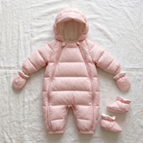 Hooded Baby Snowsuit | Warm Winter One-Piece for Infants thumbnail 4