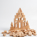 100-Piece Wooden Building Blocks Set | Creative Educational Toy thumbnail 4