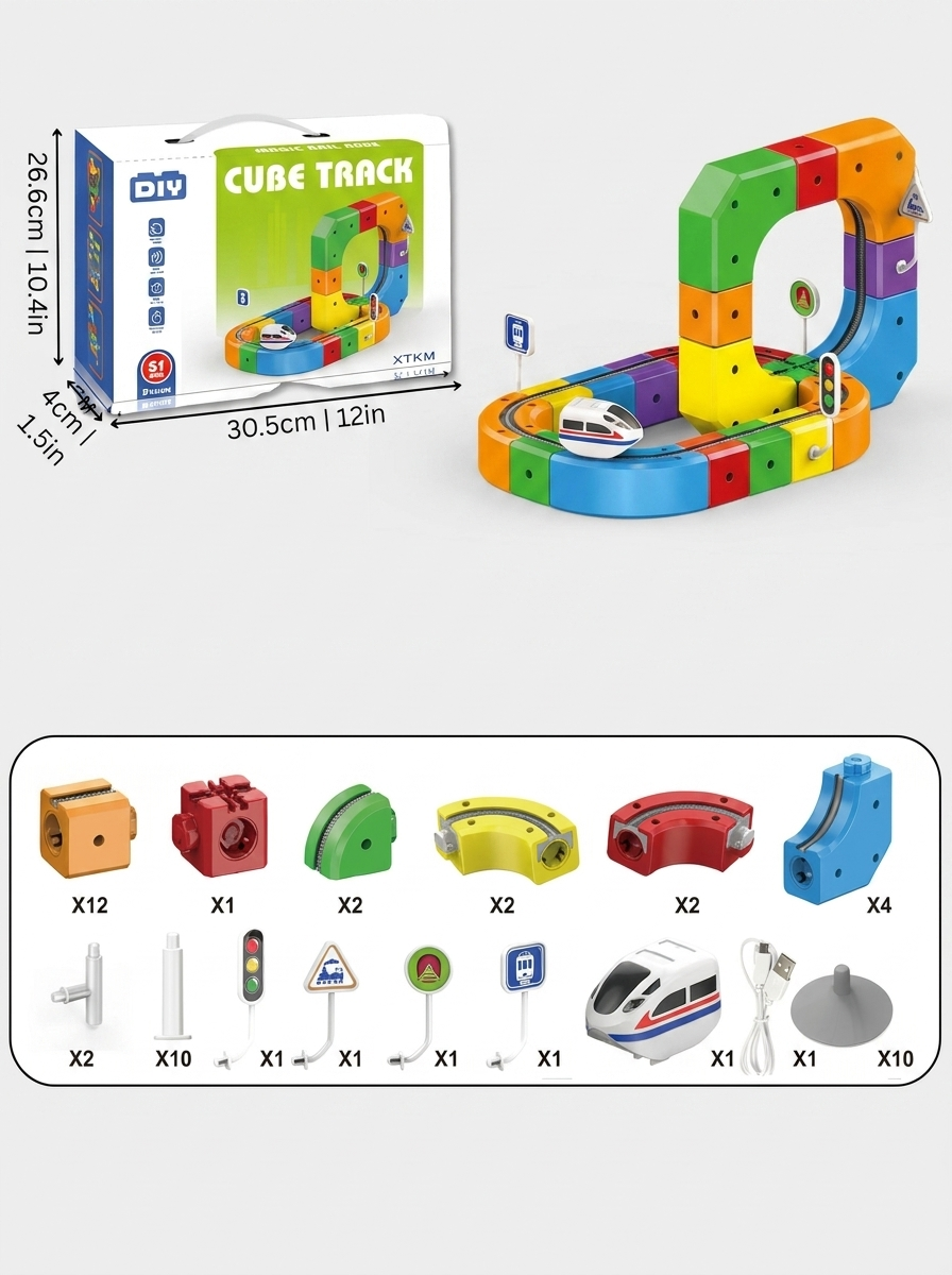 DIY Cube Track | Creative Build-Your-Own Train Set