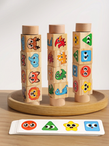 FunMatch Rotating Cartoon Puzzle Cubes | Educational Building Toy thumbnail 3