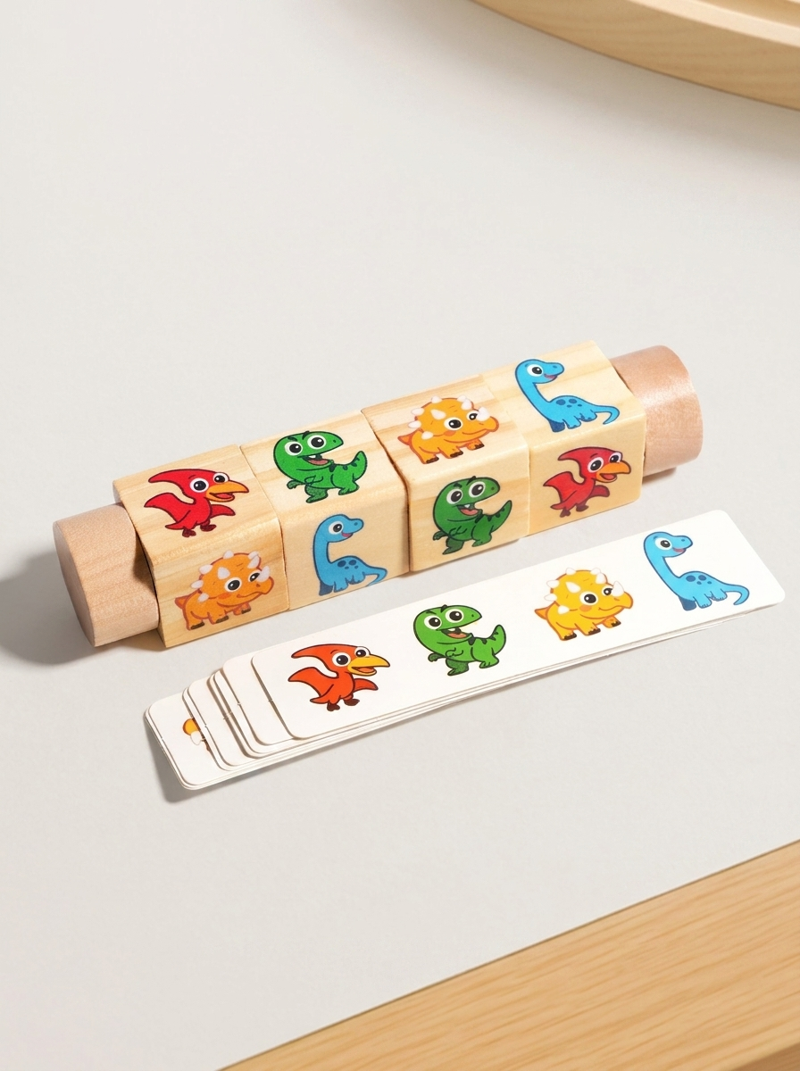 FunMatch Rotating Cartoon Puzzle Cubes | Educational Building Toy