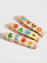 FunMatch Rotating Cartoon Puzzle Cubes | Educational Building Toy thumbnail 1