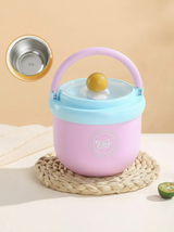 Insulated Stainless Steel Lunch Bowl with Spoon | Kids Food Container thumbnail 2