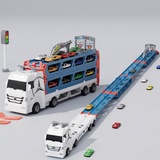 Car Transporter Playset with Race Cars | Kids Truck & Cars Toy Set thumbnail 1