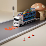 Car Transporter Playset with Race Cars | Kids Truck & Cars Toy Set thumbnail 4