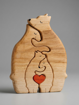 Personalised Bear Family | Custom Wooden Nursery Decor thumbnail 5
