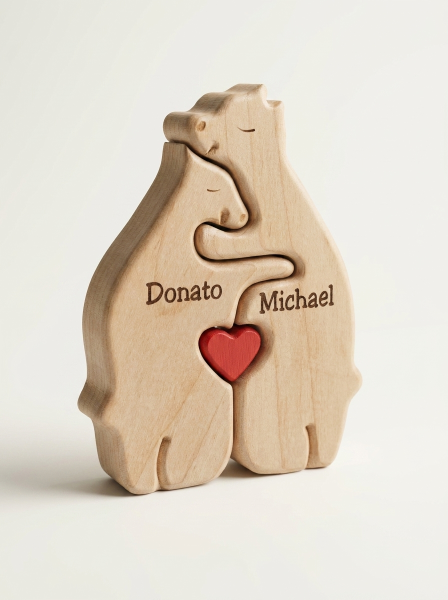 Personalised Bear Family | Custom Wooden Nursery Decor
