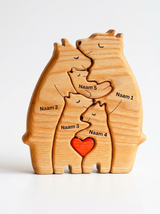 Personalised Bear Family | Custom Wooden Nursery Decor thumbnail 6