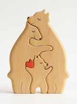 Personalised Bear Family | Custom Wooden Nursery Decor thumbnail 4