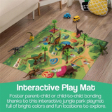 Plastic Dinosaur Jungle World Toy Carpet Suitcase Set with Interactive Design thumbnail 3