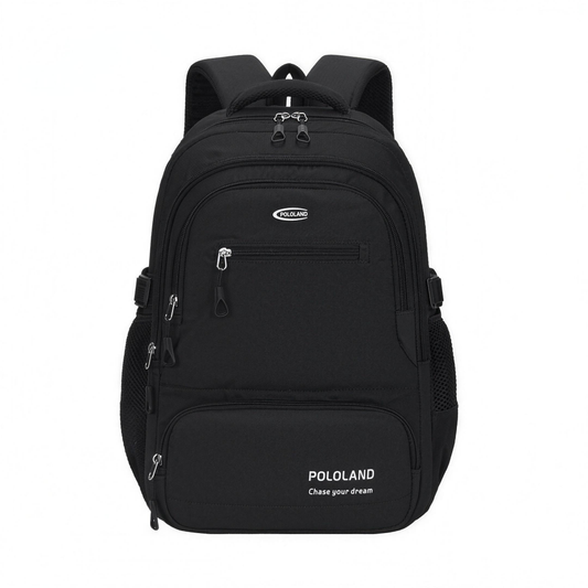 Student school and travel backpack, front view