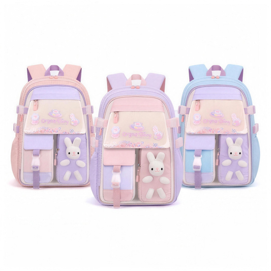 Kids school backpack multi-compartment main