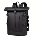 Student Roll-Top Waterproof Backpack – Laptop Compartment