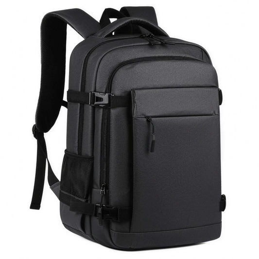 Waterproof student backpack in black