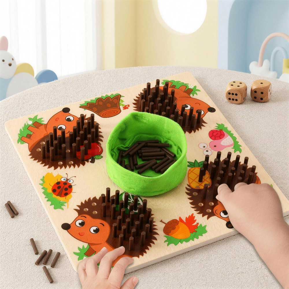 Wooden Educational Game with Problem-Solving Activities