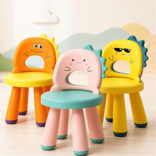 Dinosaur chair for kids, front view
