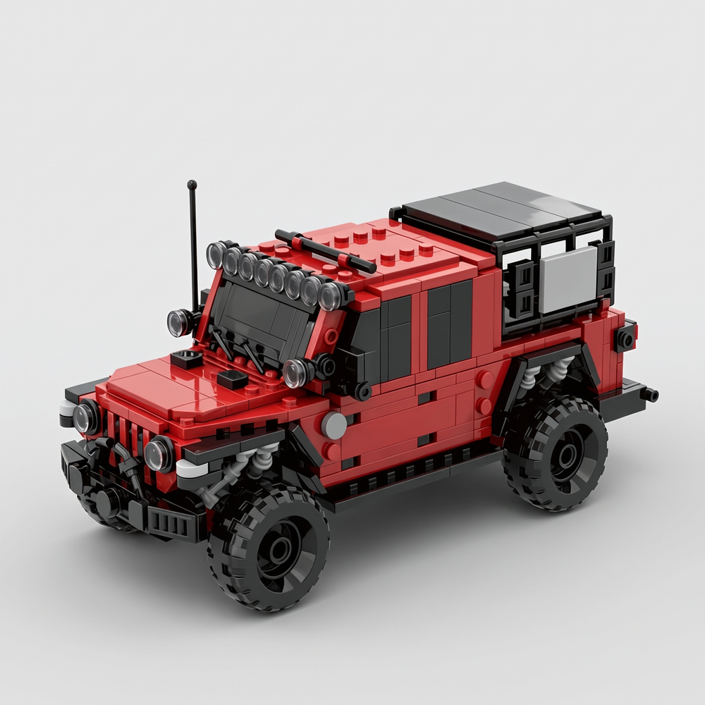 Off-Road Tactical Pickup Truck Building Block Set - 563 Pieces