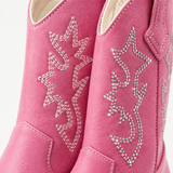 Kids Western Cowboy Boots with Embroidery & Rhinestone Detail thumbnail 5