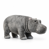 Realistic Hippo Plush Toy - Soft Lifelike Stuffed Animal, 3+ Years thumbnail 2