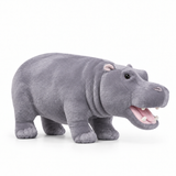 Realistische nijlpaard knuffel - Zacht, levensecht pluche dier, 3+ jaar miniatuur 2