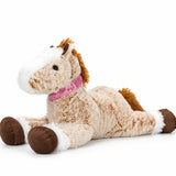 Cute Lying Horse Plush Toy - Soft Cuddly Pony Stuffed Animal thumbnail 1